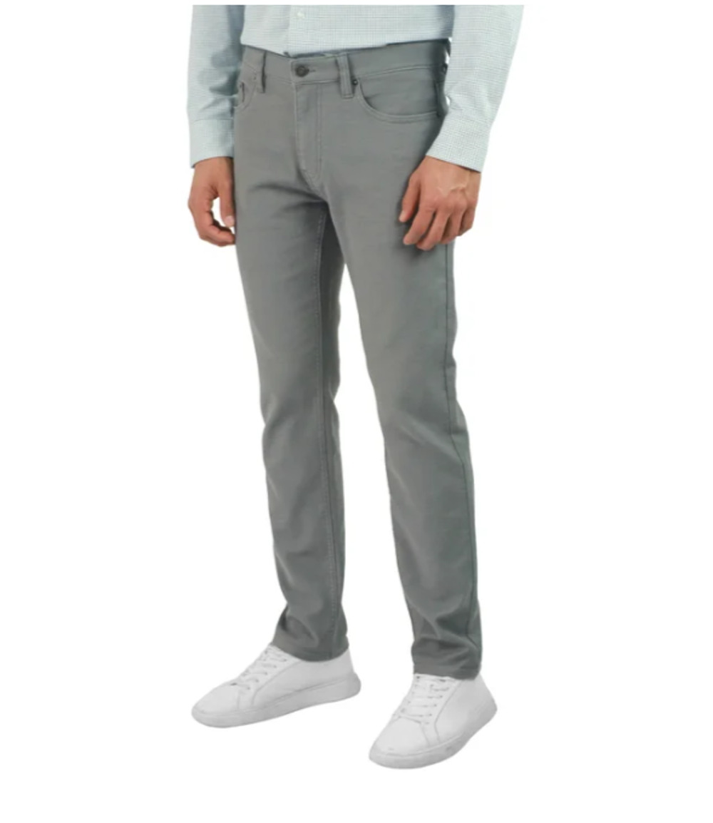 Jachs Men's Straight Leg 5 pockets Pant Gray Size 32x32